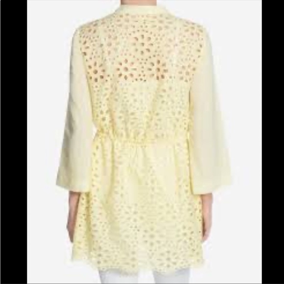 CATHERINE MALANDRINO EMELIA EYELET PEPLUM TUNIC SIZE M EXCELLENT CONDITION - Picture 3 of 11